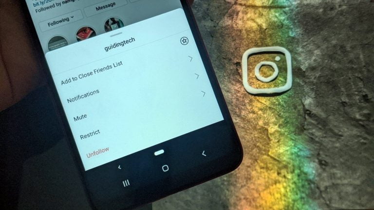 Unfollow someone on Instagram
