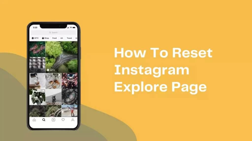 How to clear Instagram explore page