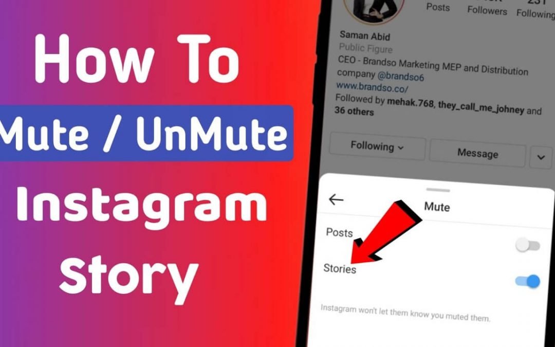 How to unmute stories Instagram?