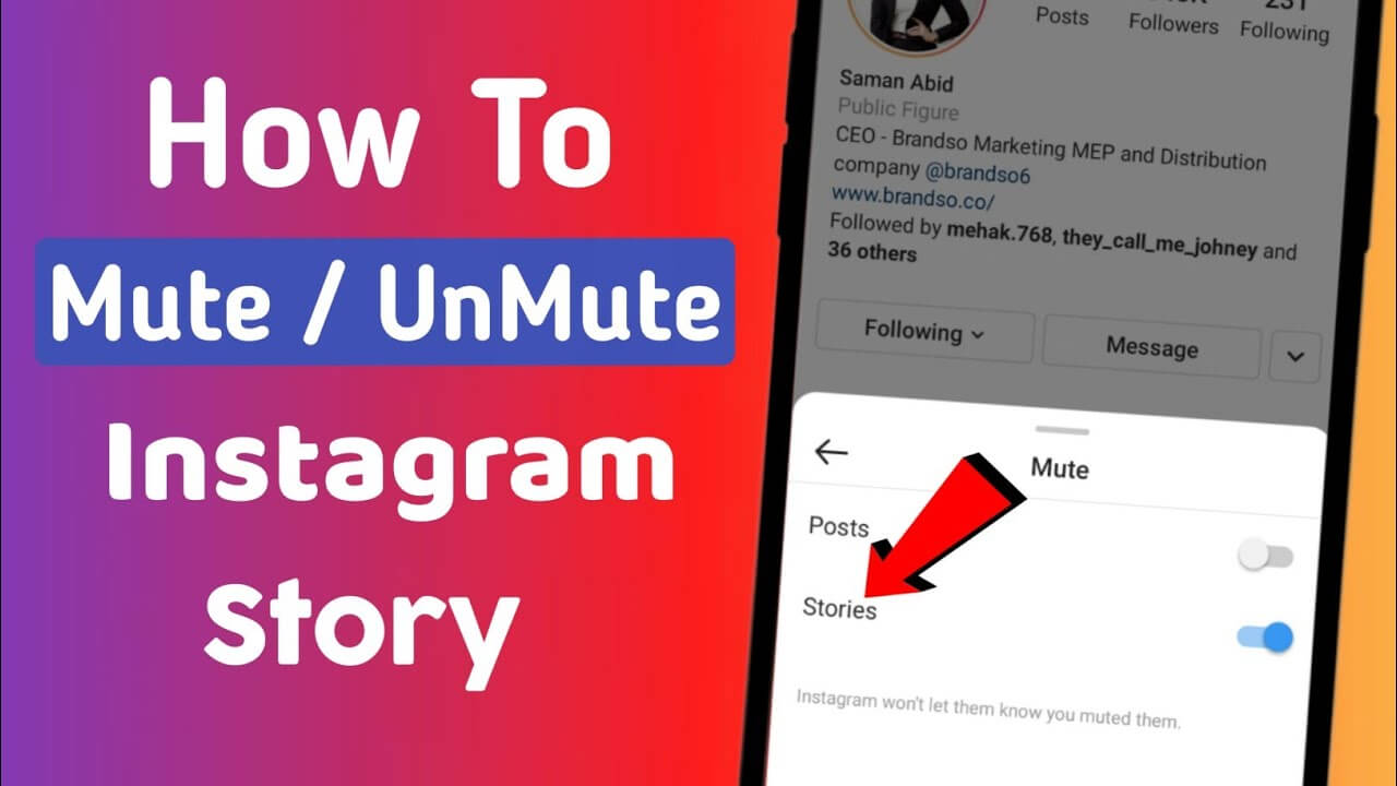 How to Unmute Someone's Stories on Instagram