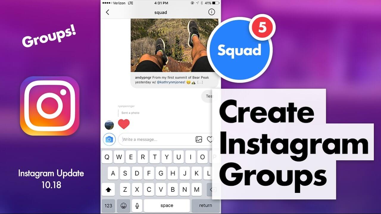 How to make a group on Instagram 