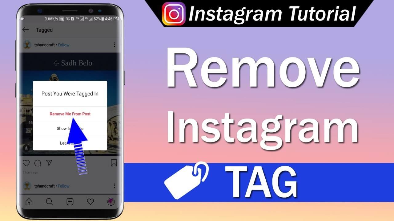 Remove a tag on Instagram