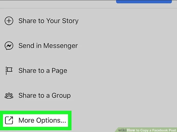 click more option you will find the share post option