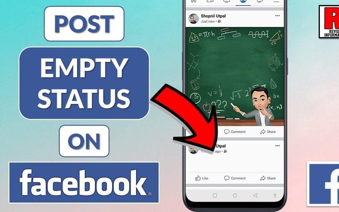 How to Make Blank Status or Comment on Facebook?