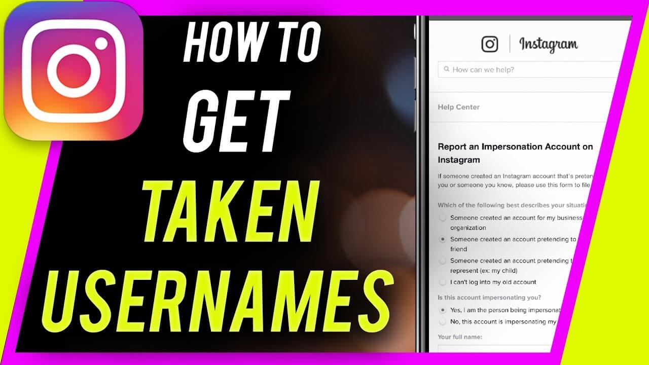 How to get a taken Instagram username