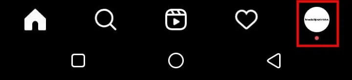 Then in the bottom-right corner of the screen, tap your profile symbol.