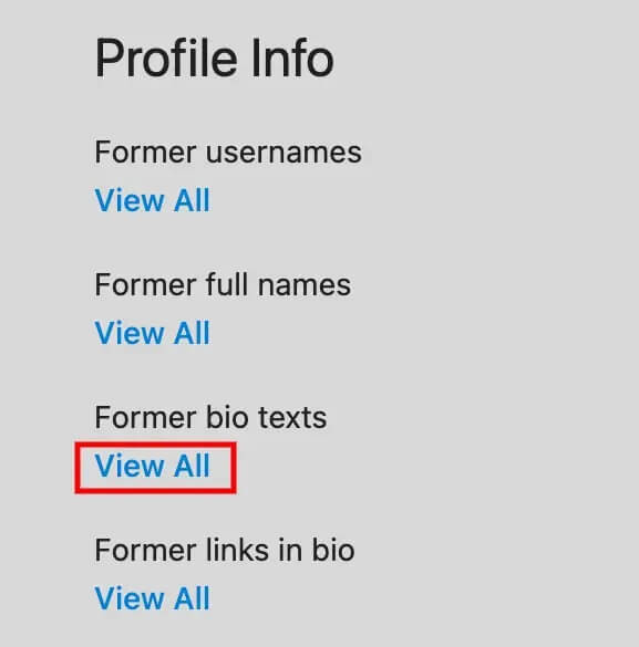 how to see old instagram bios on iphone
