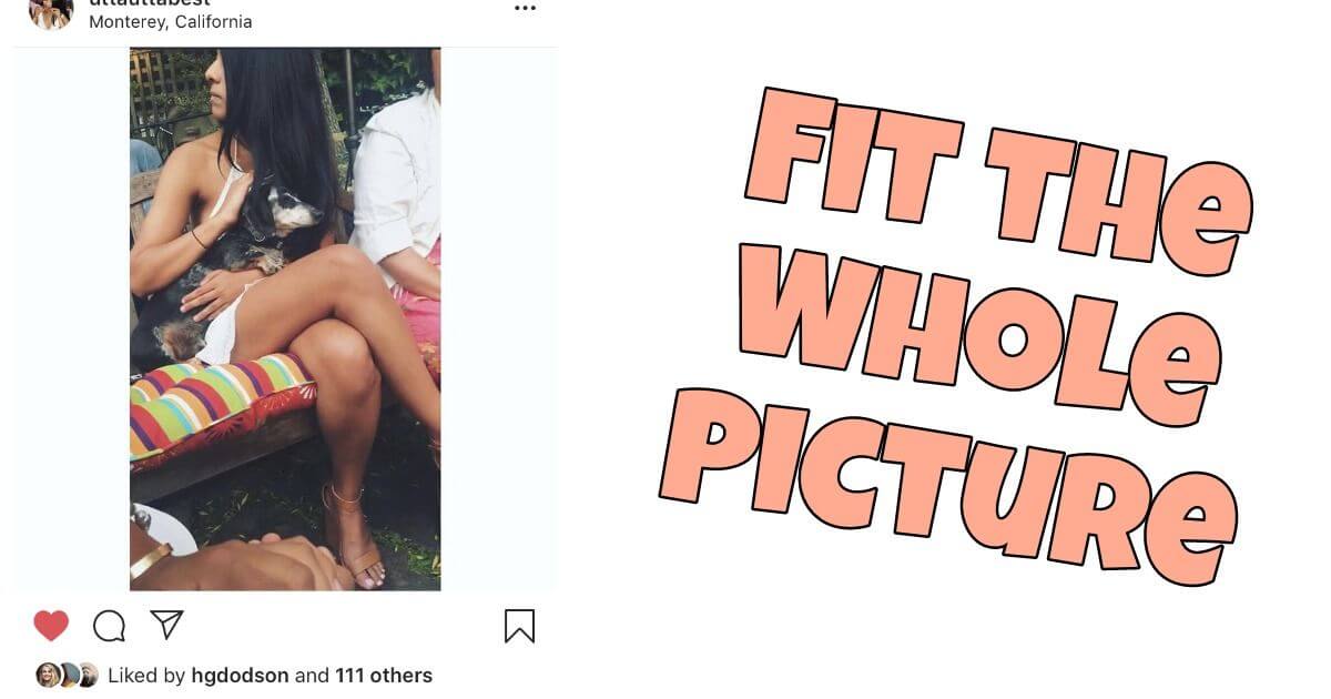 How to fit a whole picture on Instagram