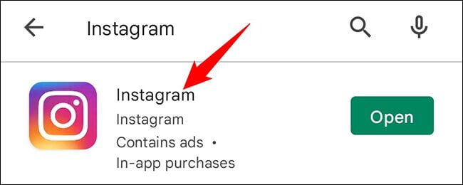 Open the Instagram app in its most recent version.