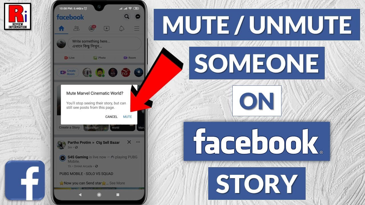 How to unmute someone on facebook