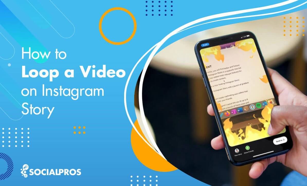 How to make a video loop on Instagram story