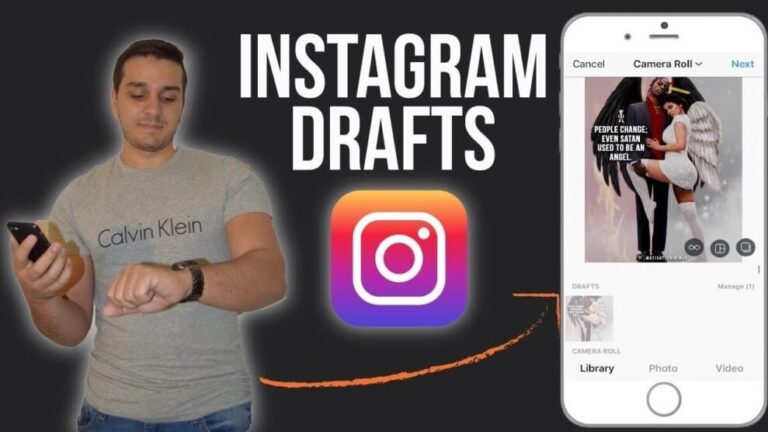 Where are instagram drafts
