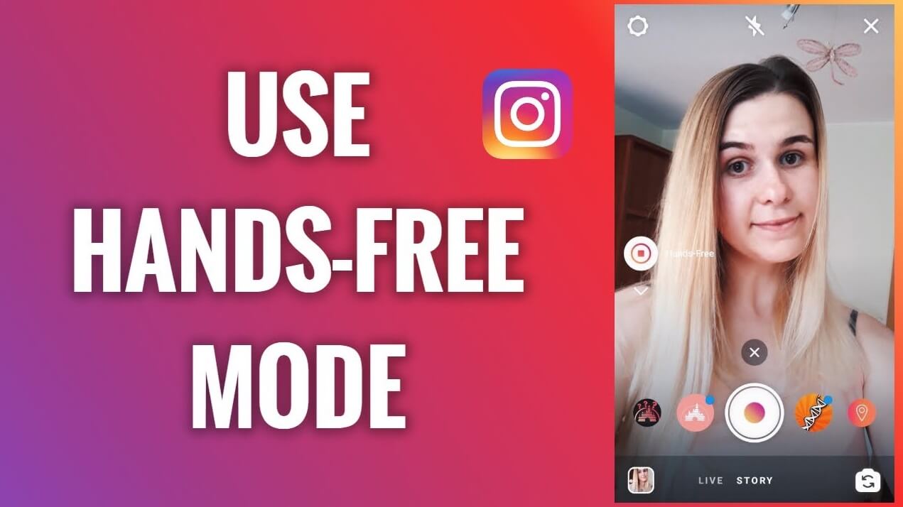 How to record hands free on instagram