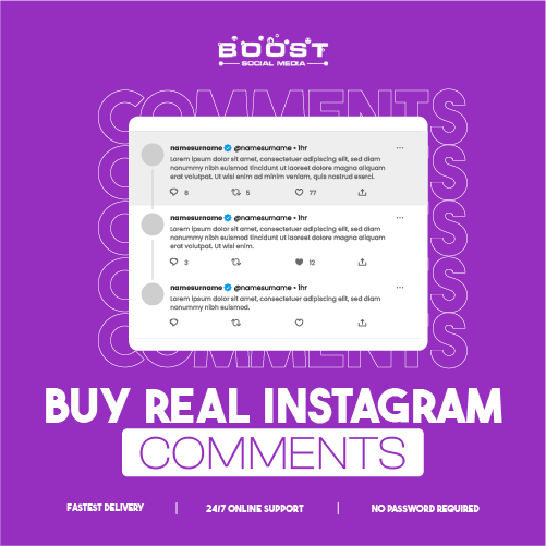 Buy real instagram comments