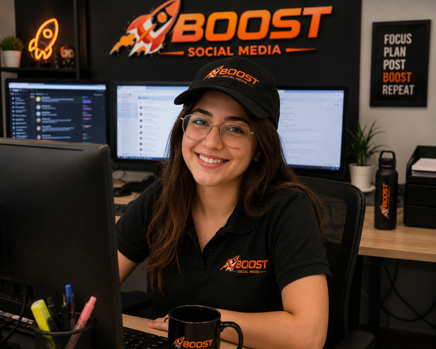Emily, Content and Brand Coordinator at Boost Social Media
